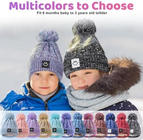 Hispeka Baby Beanie Hat 3-Piece Set