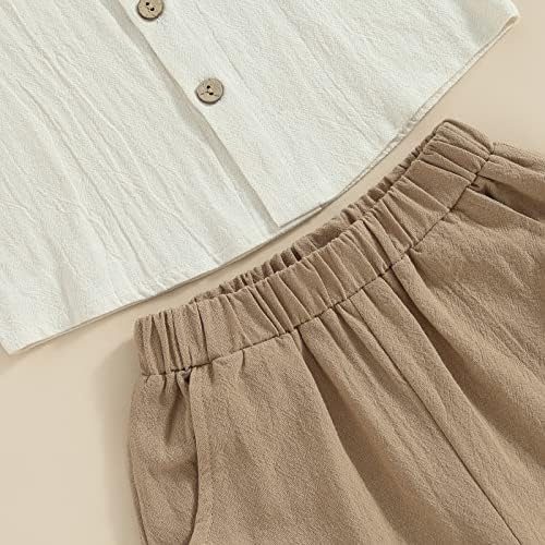 Gueuusu 2-Piece Summer Outfit for Toddler Boys Girls