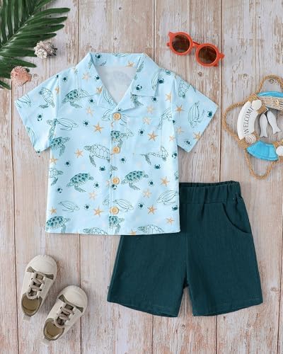 YALLET Toddler Boy Clothes Summer Set