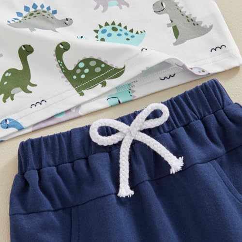 Sasaerucure Dinosaur Tank and Shorts Set for Baby