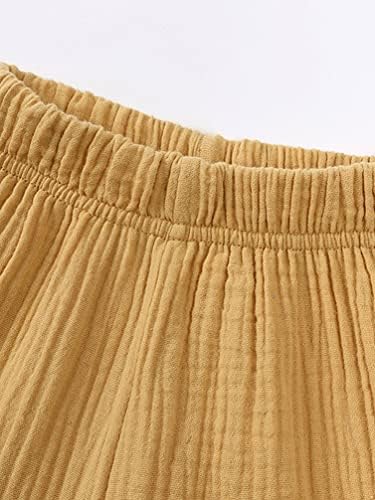 Runqhui Toddler Boys Girls Cotton Linen Casual Pants
