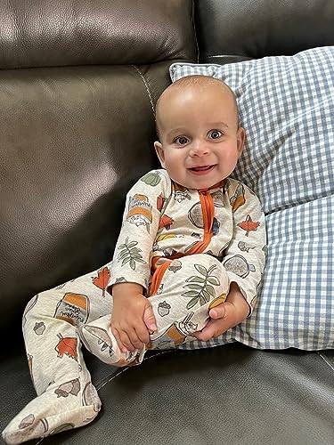 Meet Mud Pie Baby-Boys Pumpkin Spice Sleeper 0-3 Months