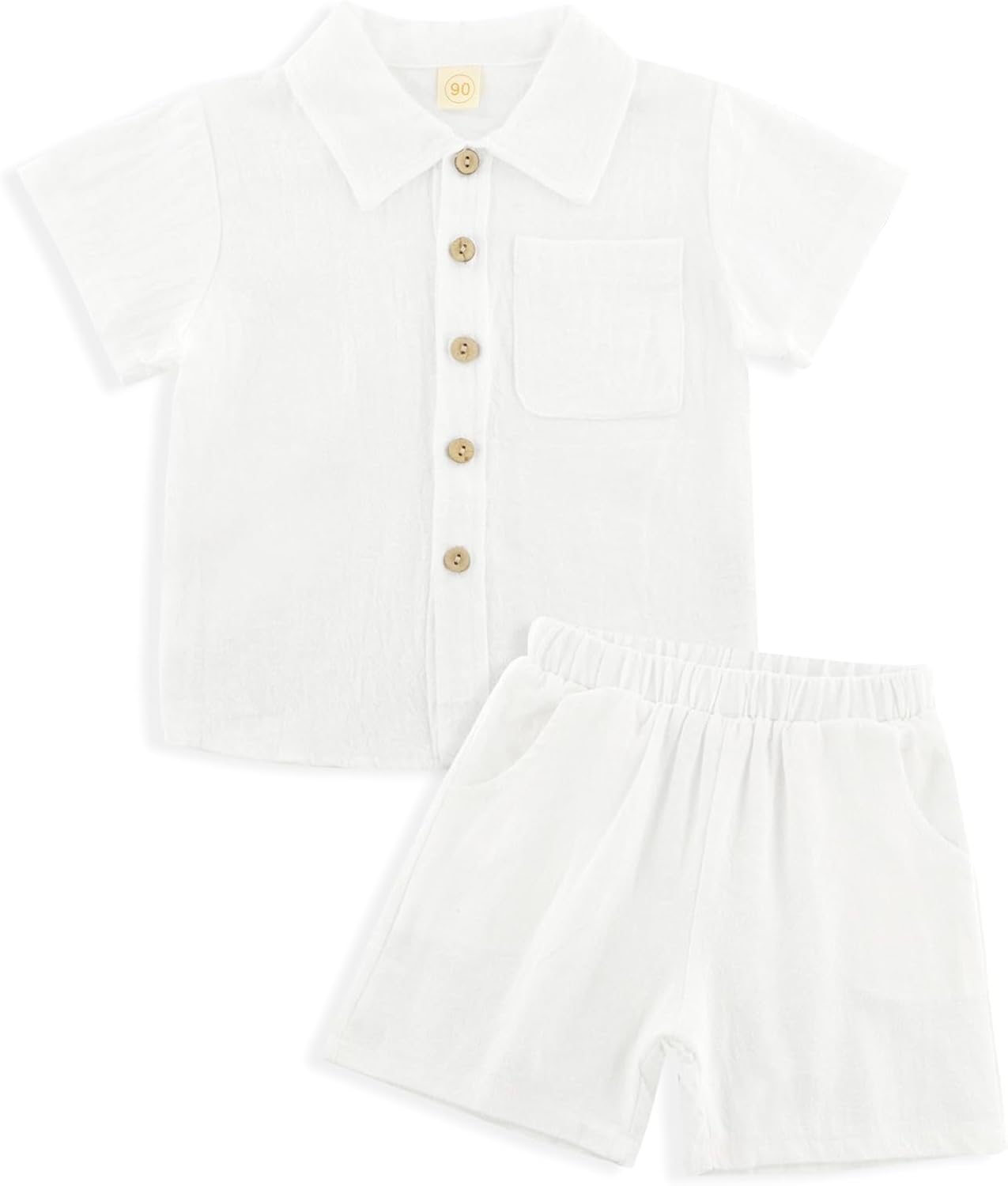 POBIDOBY Linen Short Set for Boys