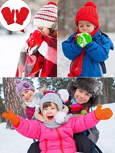 Sumind Knitted Toddler Mitten Gloves