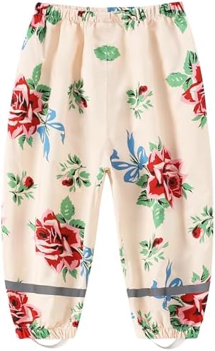 Fewlby Kids Waterproof Rain Pants for Toddlers Stay Dry Confident