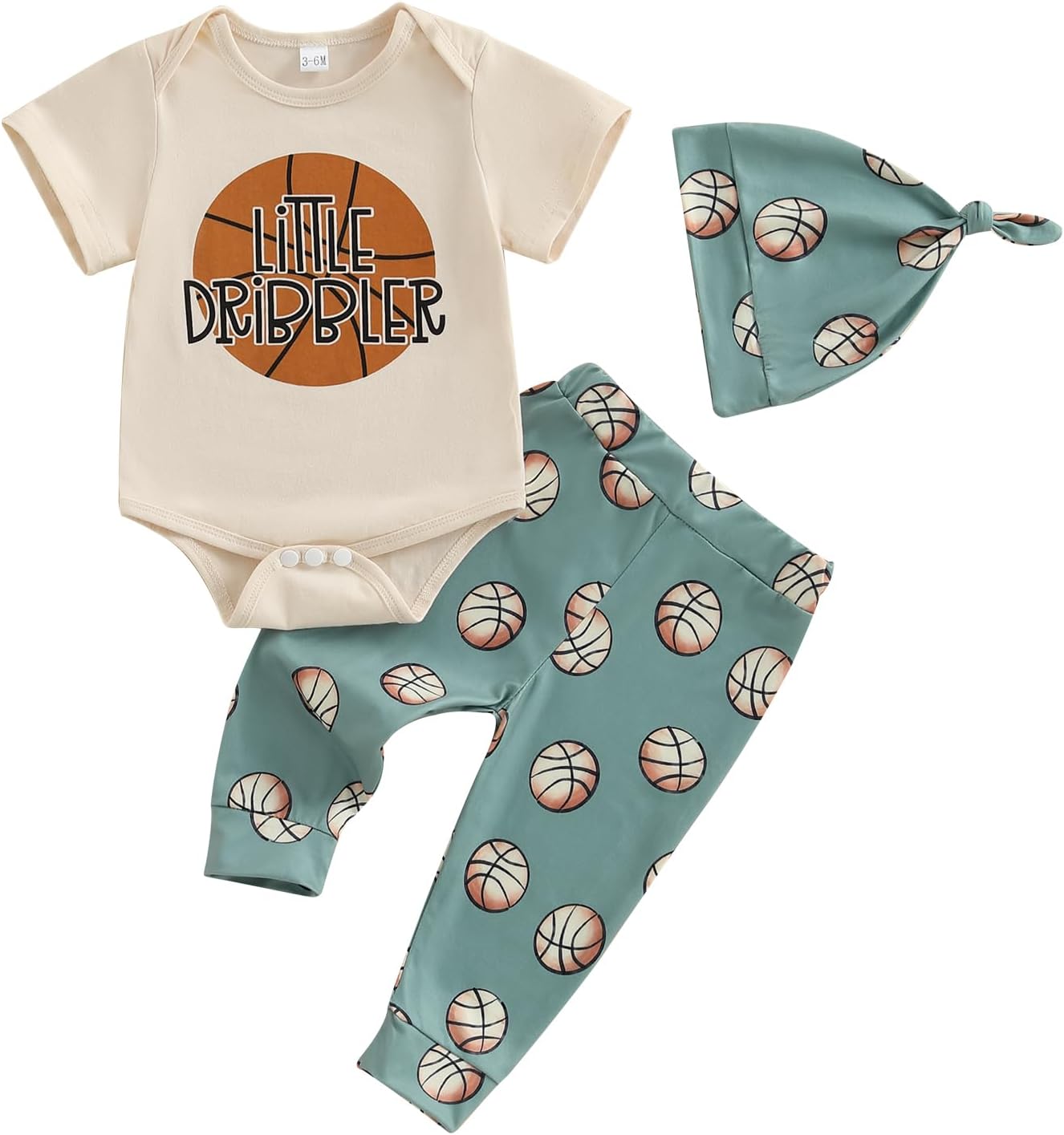 Perfect Basketball Start New Romper Pants Set for Little Boys