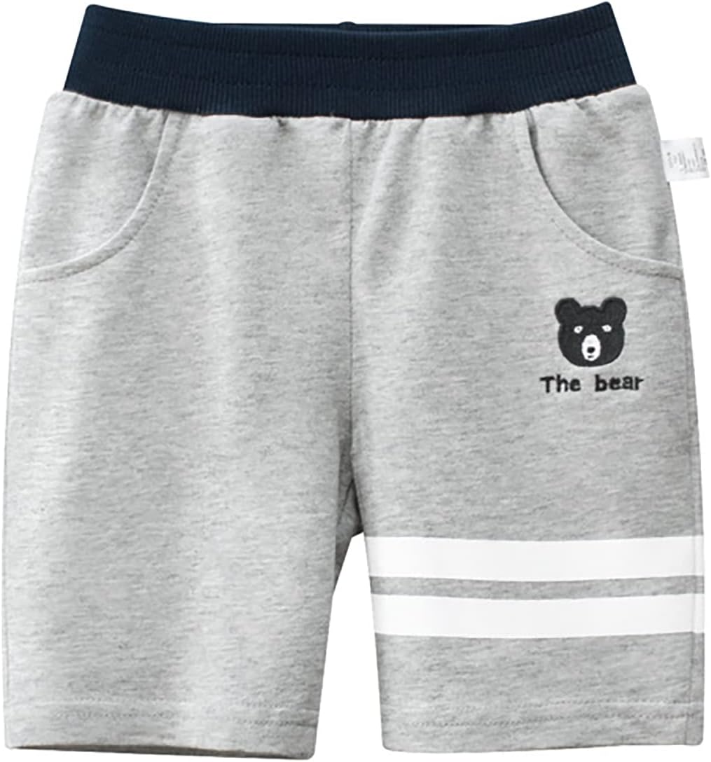 boys girls fitted 2-pack summer knit sports shorts