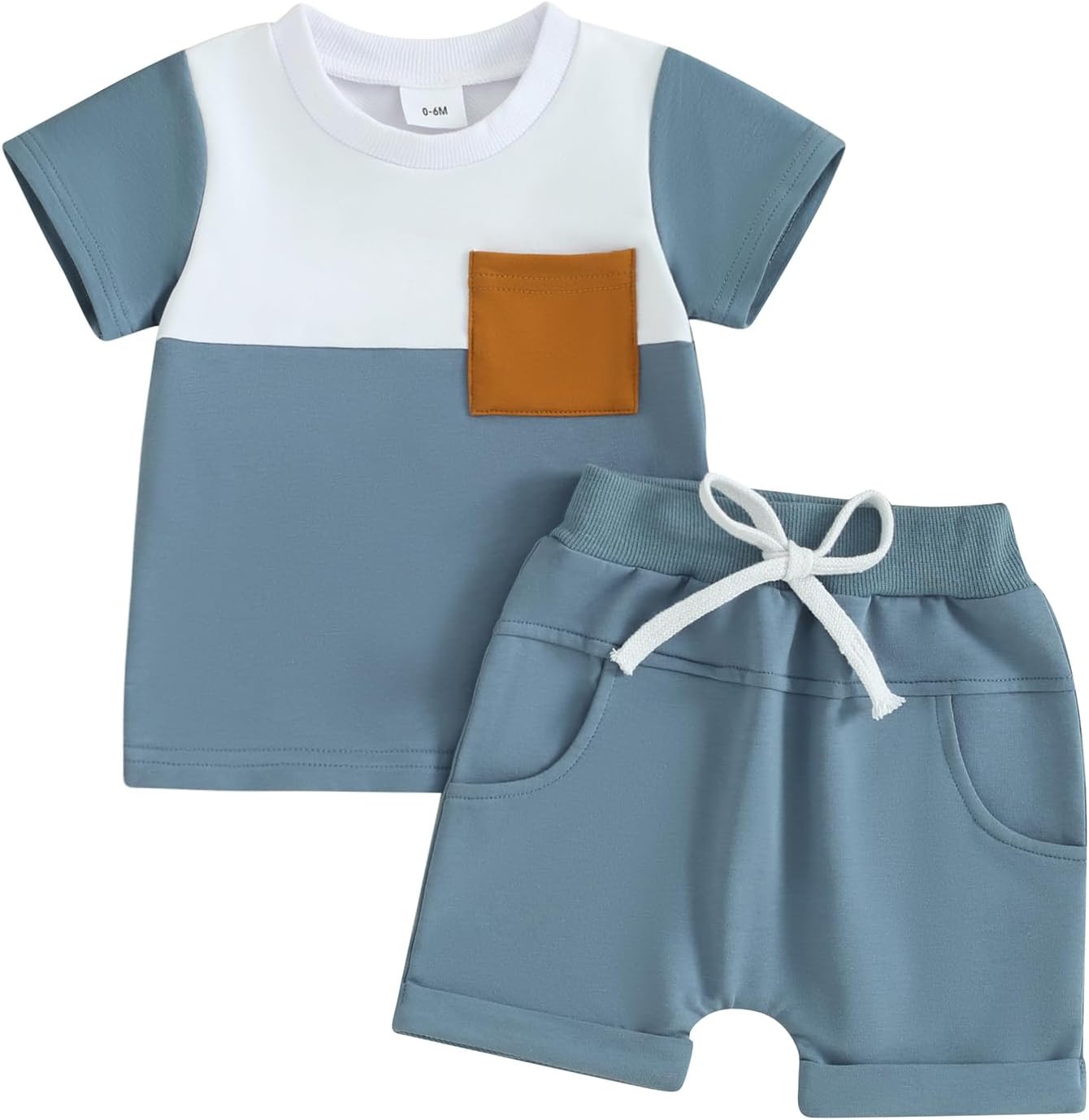 Allshope Baby Boy Summer Contrast Set