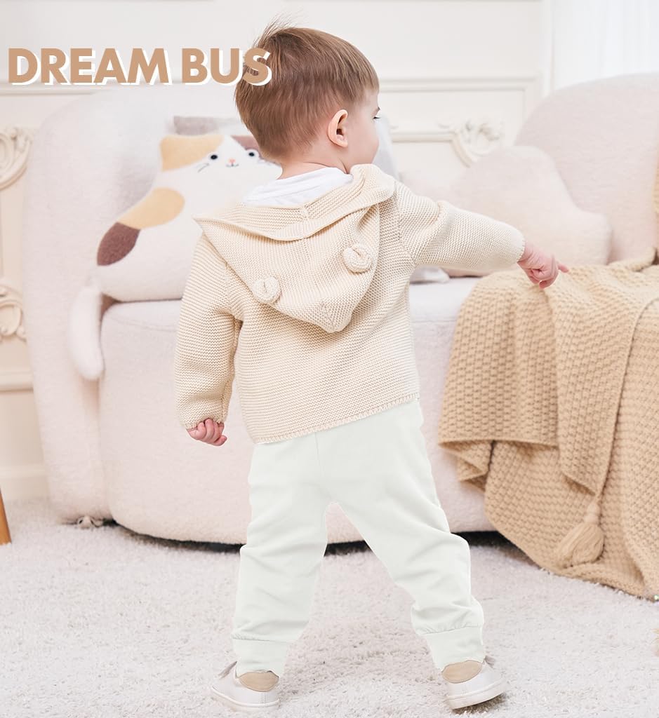 DREAM BUS Pack of 3 Toddler Jogger Pants with Pockets