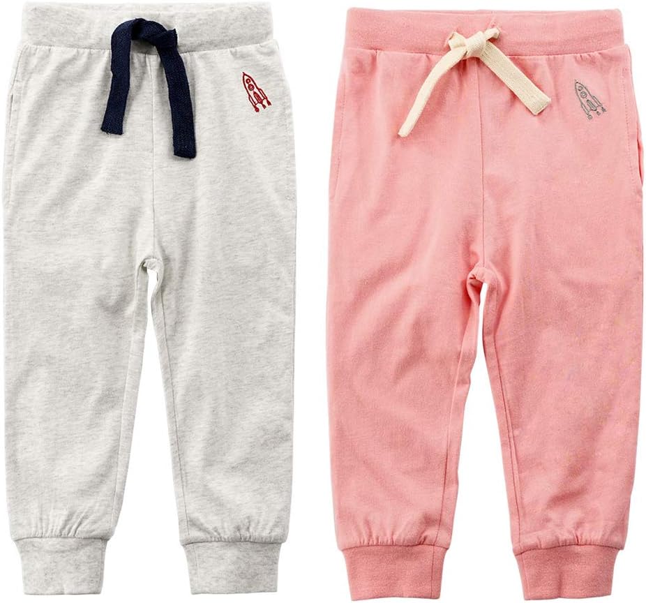 Organic Cotton Toddler Joggers with Drawstring