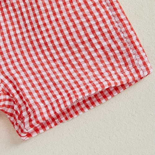 Lobster Crab Embroidery Short Set for Babies