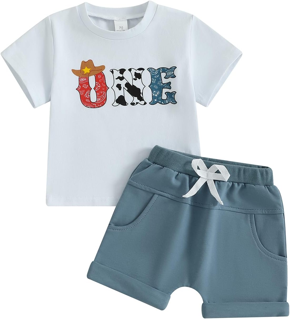 Western First Birthday Boy Outfit - 1 Year Old - Set
