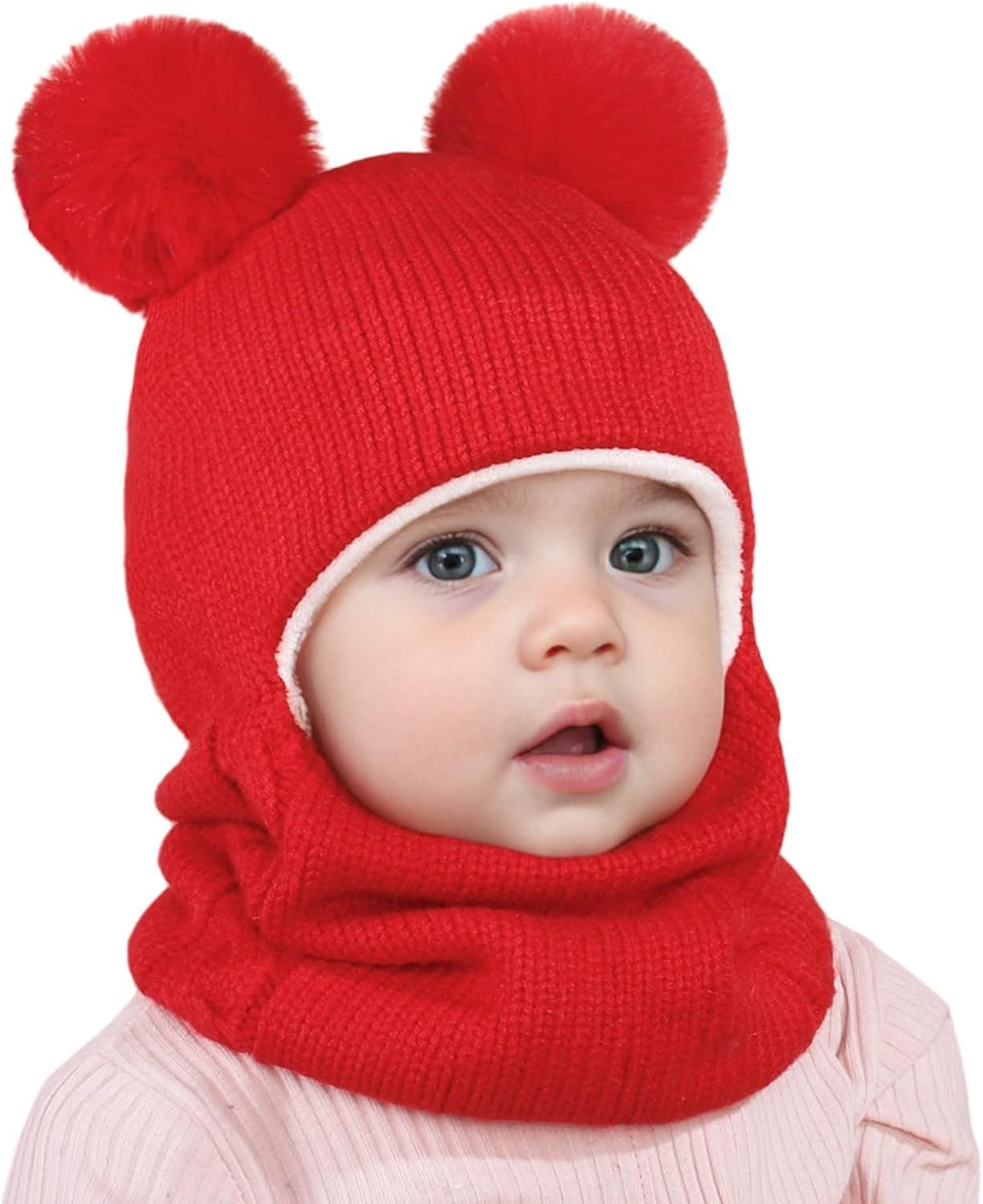 2-in-1 Toddler Winter Hat Set