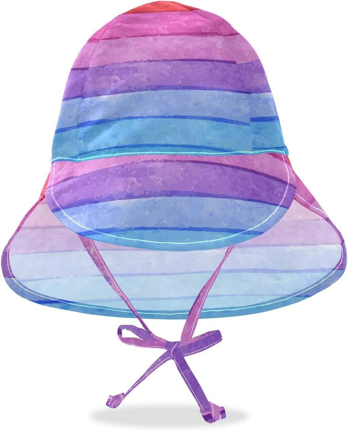 Watercolor Striped Baby Sunhat UPF 50