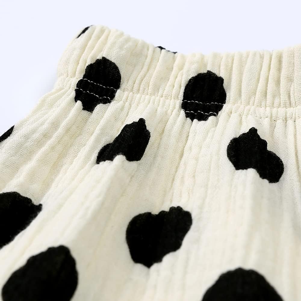 Comfortable Cotton Linen Ankle Pants for Kids 18m-8y