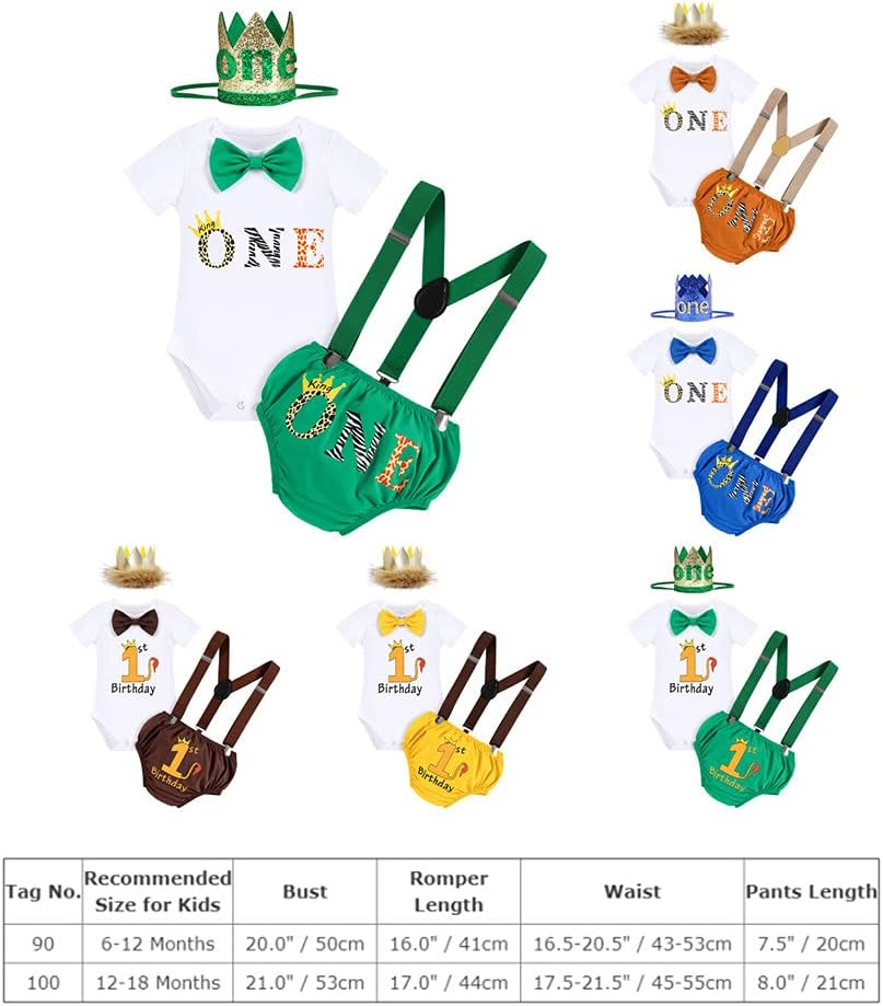 Jungle Adventure 1st Birthday Romper Set