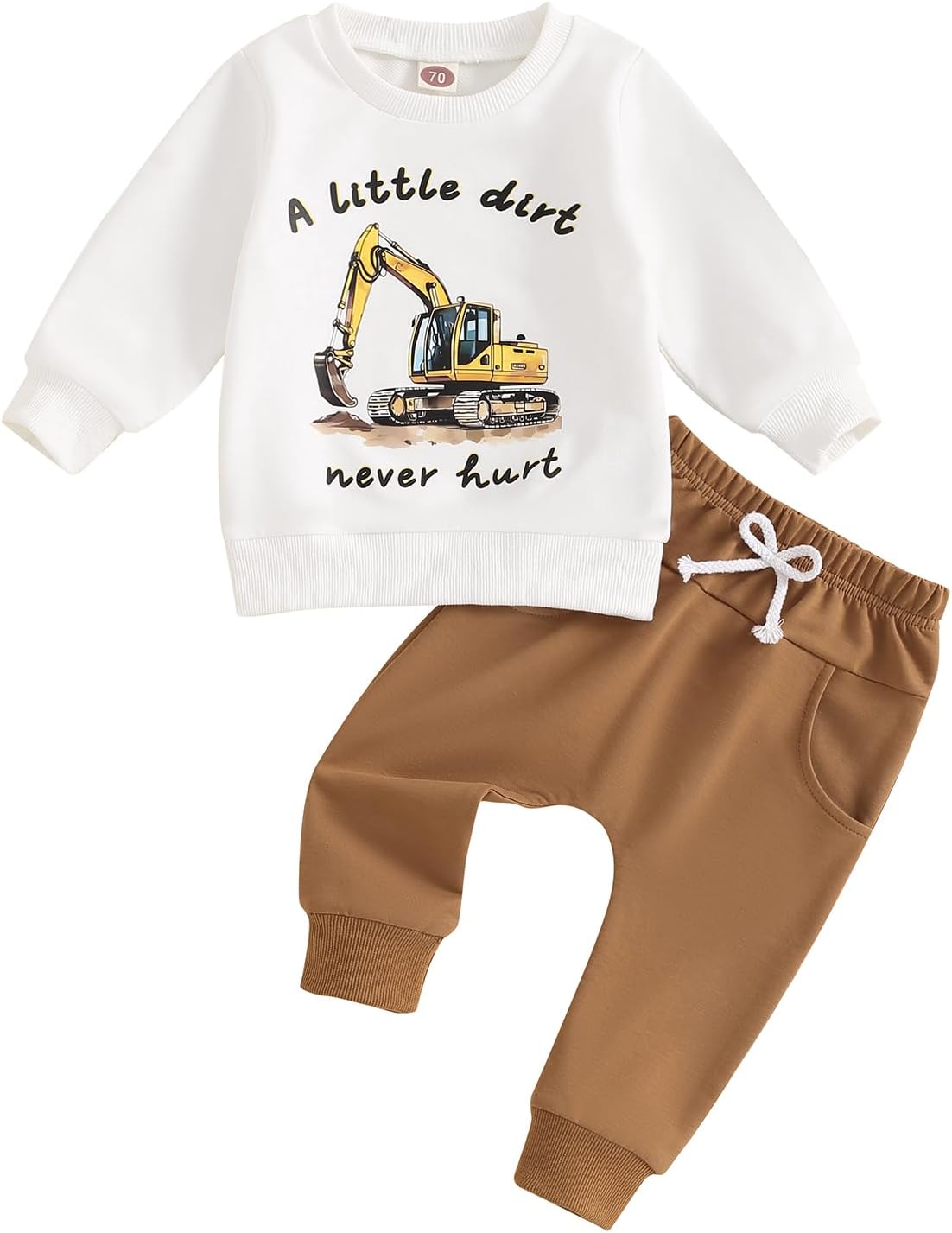 Perfect Toddler Tractor Farm Sweater Pants Set