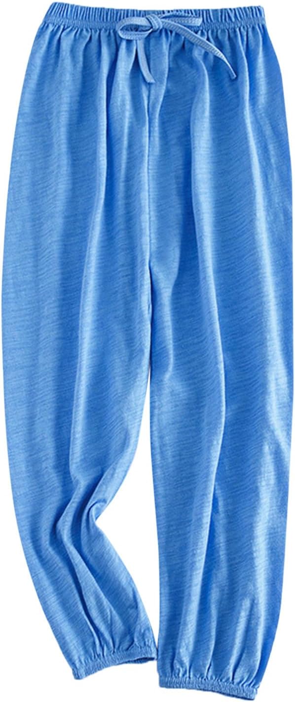 Machine Washable Soft Slub Cotton Harem Pants for Babies 2-12