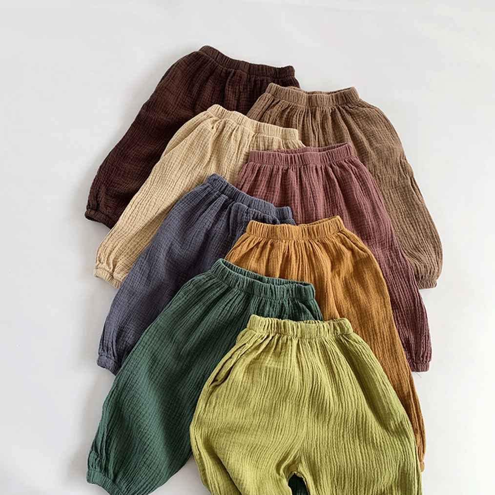 LNICEAR Toddler Boys Girls Cotton Linen Pants