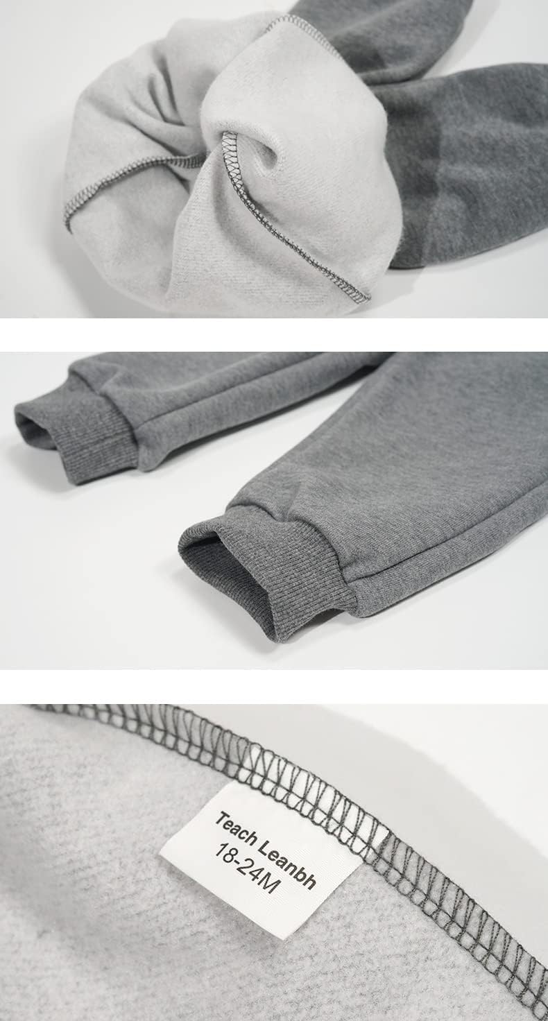 Teach Leanbh Toddler Boys Girls 2 Pack Thin Fleece Sweepants