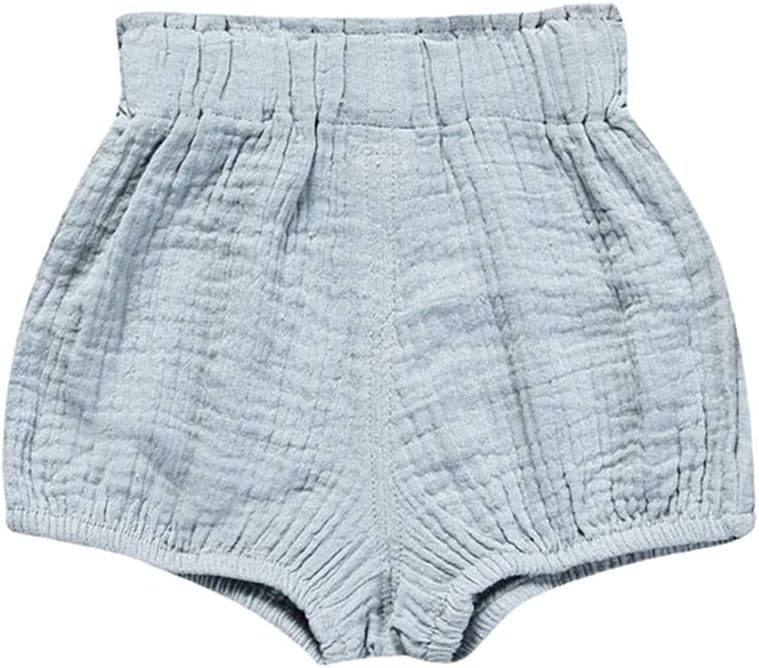 Hwafan Unisex Baby Shorts Cotton Linen Blend Harem Bloomer