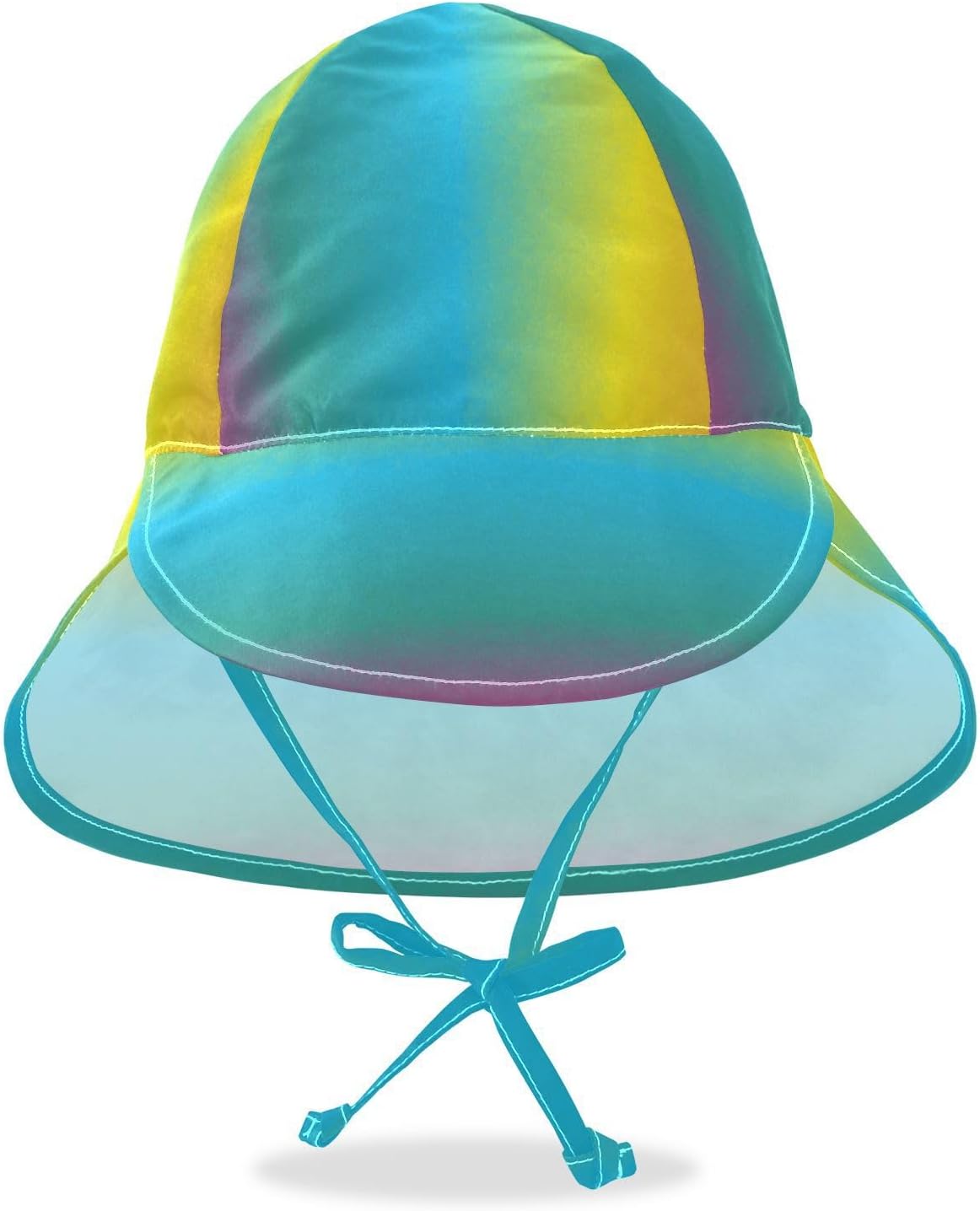 RPLife Pink Green Gradient Adjustable Toddler Sun_hat 2T-4T