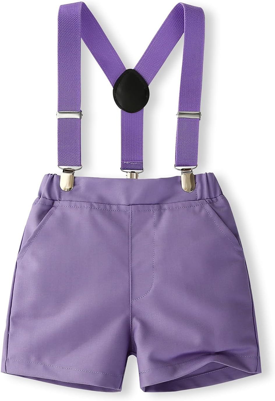Baby Boy Suit Set - Boho Bowtie suspenders