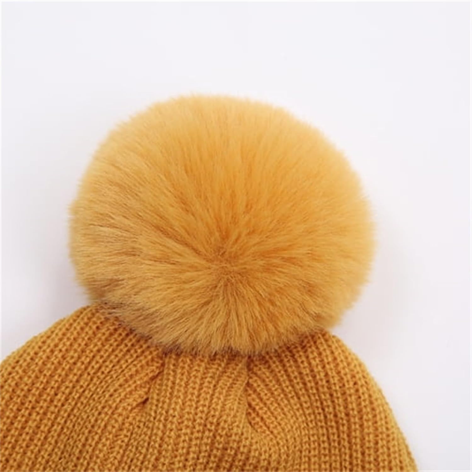 Winter Baby Beanie with Pompom Cat Cushy Stay Warm