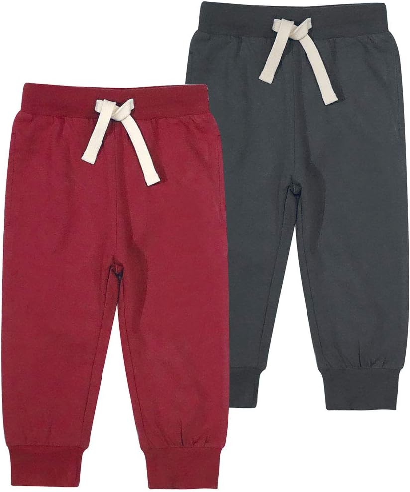 Perfect Fit Organic Cotton Joggers for Baby Boys 1-6T
