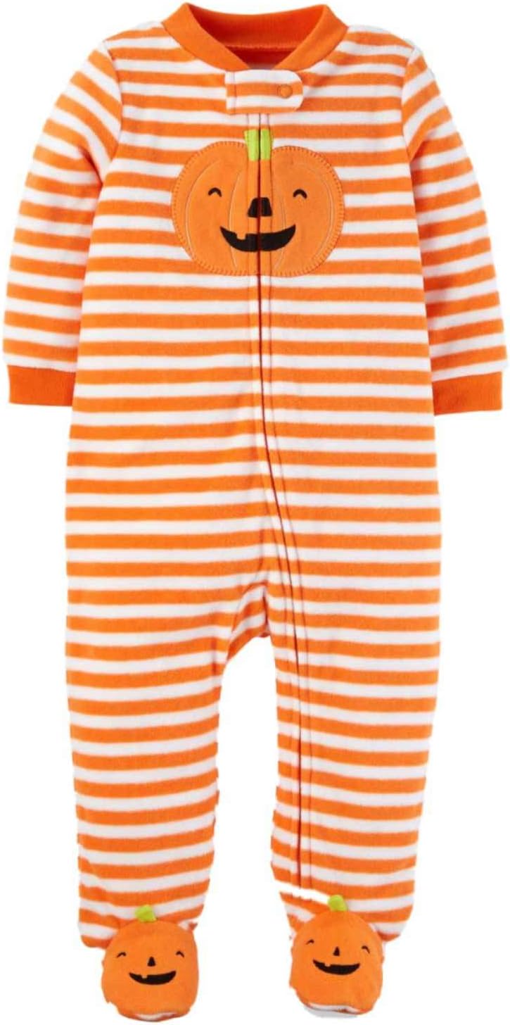 Carters Infant Boys Halloween Sleep Sleeper pumpkin 9M