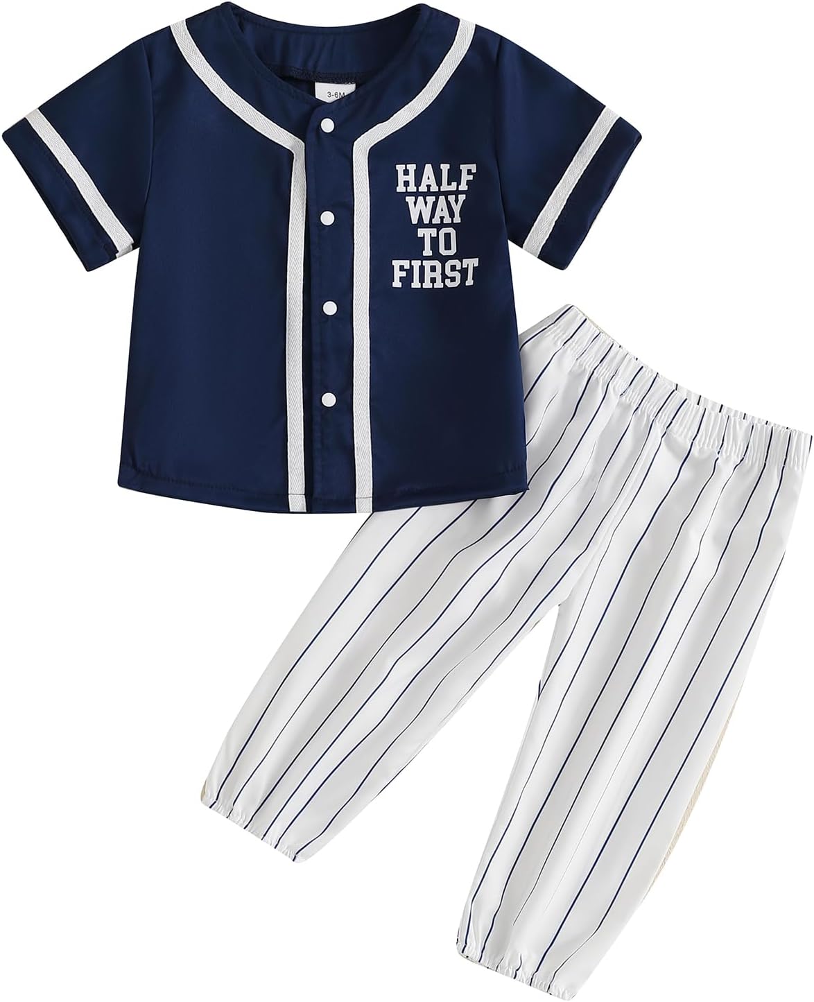 Chloefairy Baby Boy Half Birthday Outfit Set