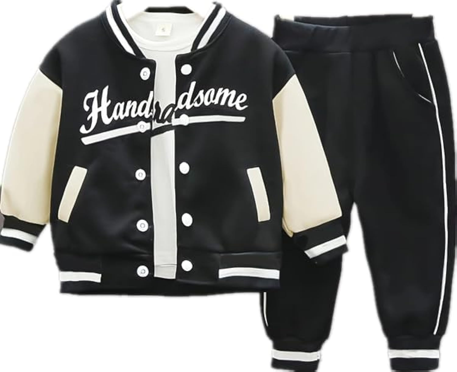 Autumn Fashion 3-Piece Baseball Suit Set for Toddlers