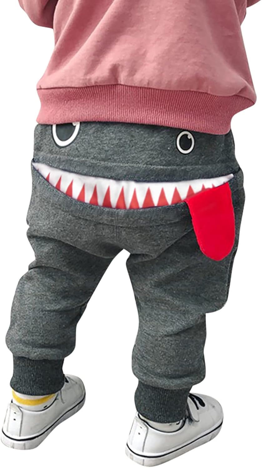 Fun Cartoon Monster Big Tongue Toddler Jogger Pants