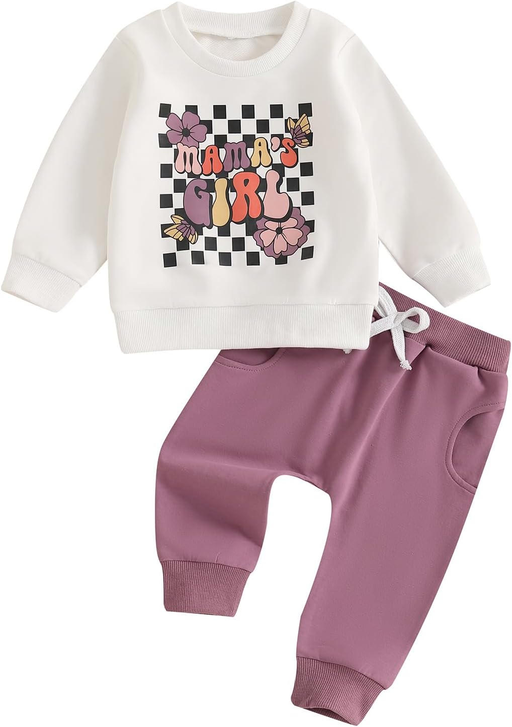 Perfect Toddler Essentialscheckedrinterface Top Pants Set for Growth Style