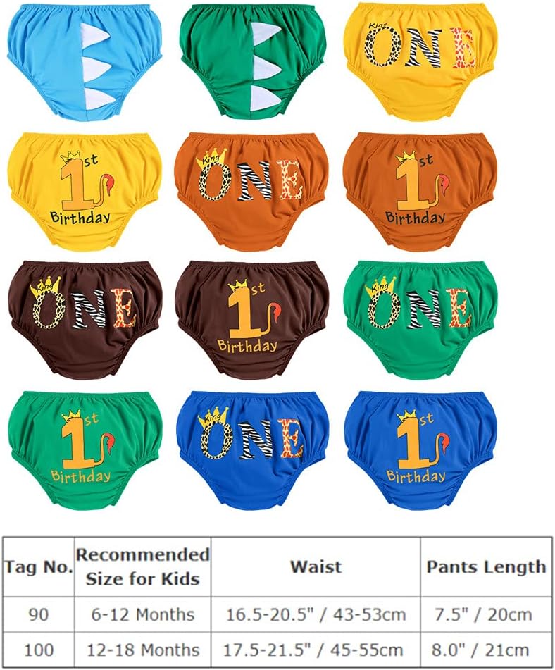 Wild One Dinosaur Space 1st Birthday Diaper Covers