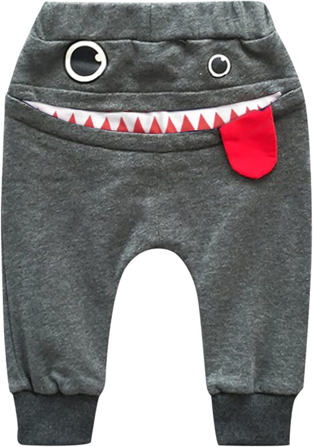 Fun Cartoon Monster Big Tongue Toddler Jogger Pants