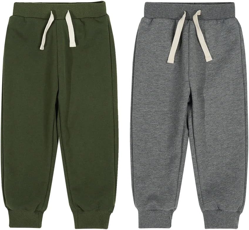 Teach Leanbh Toddler Boys Girls 2 Pack Thin Fleece Sweepants