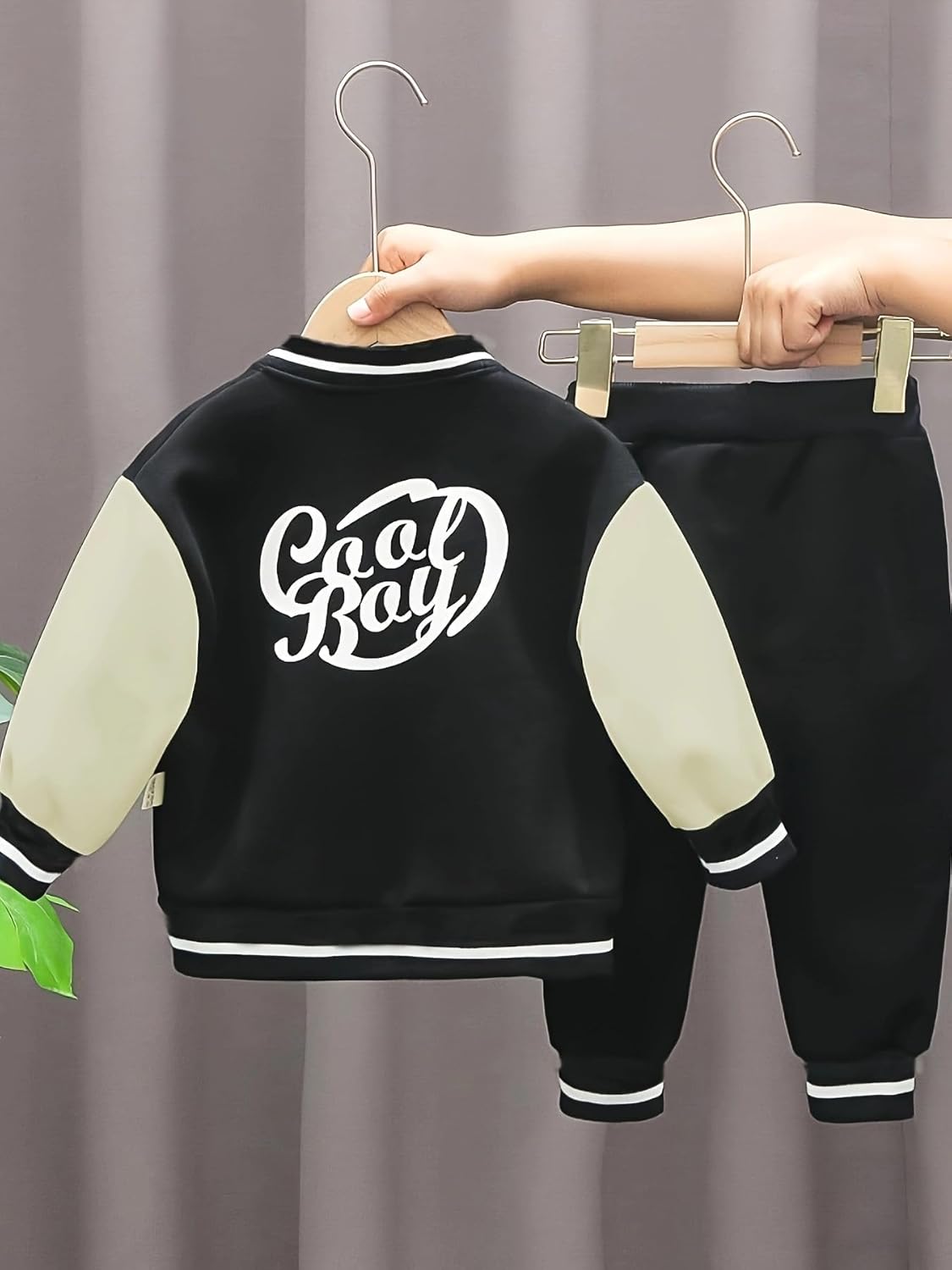 Autumn Fashion 3-Piece Baseball Suit Set for Toddlers