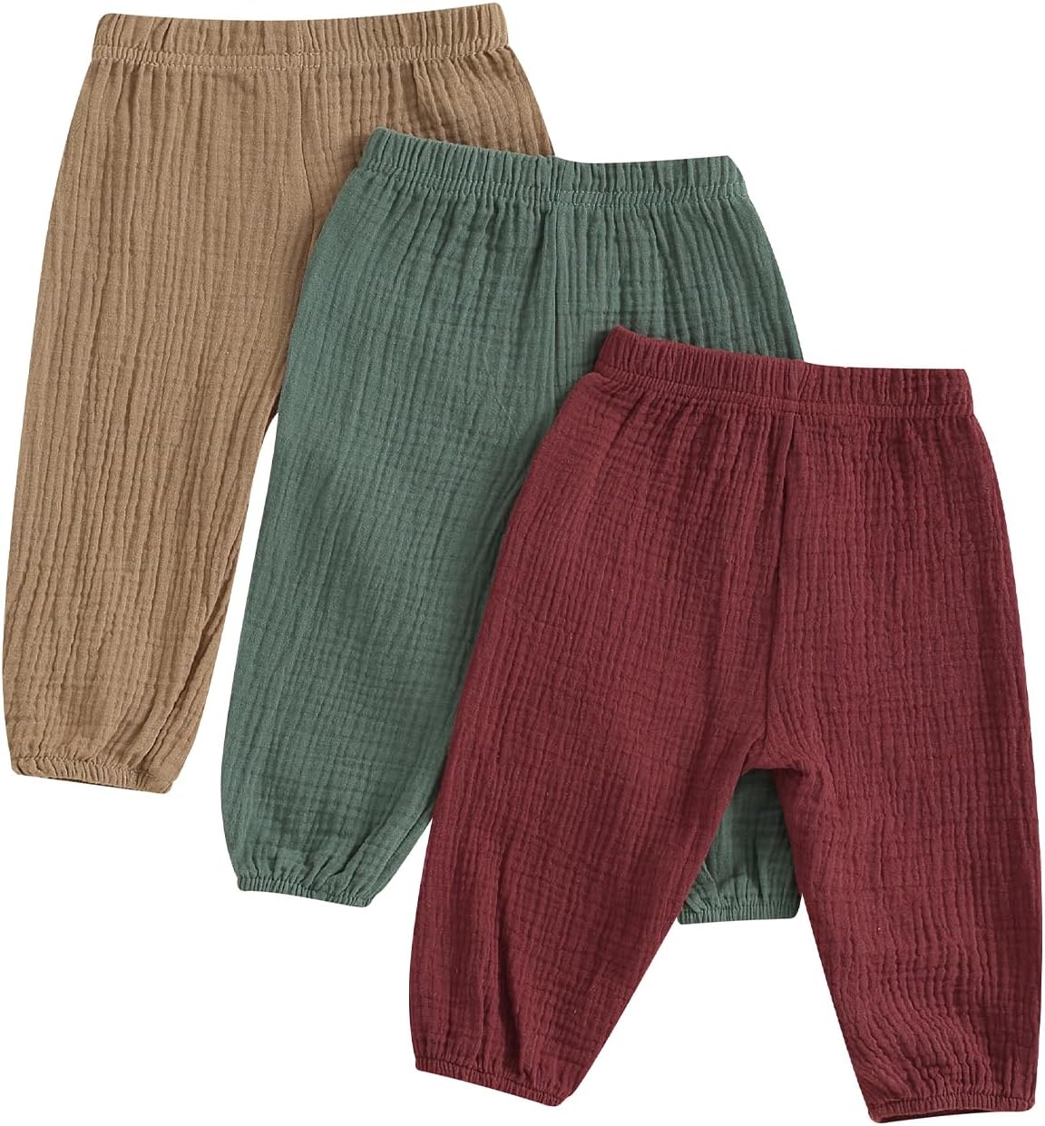 Thilsidee - 3-Pack Toddler Solid Color Shorts