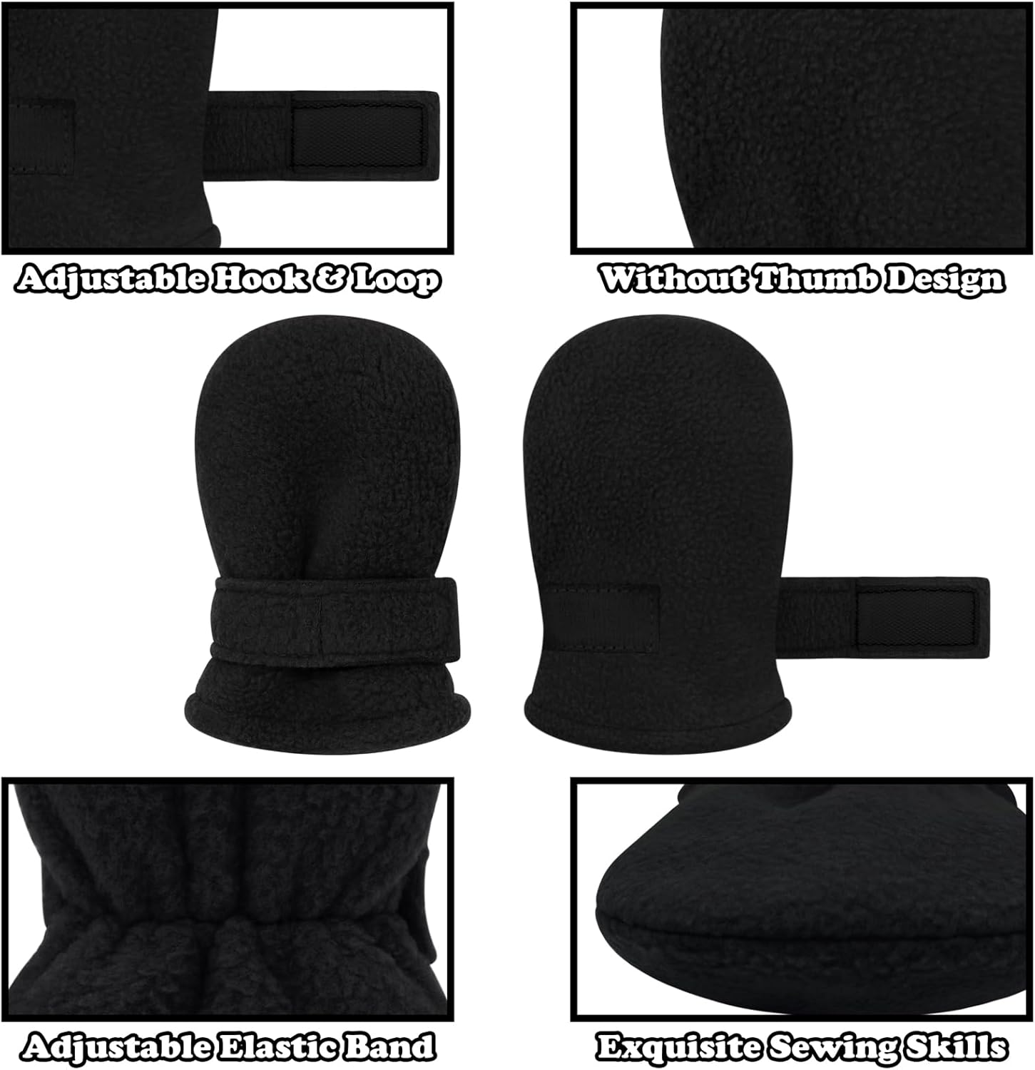 Sarfel Baby Winter Mittens - Fleece Gloves for Toddler