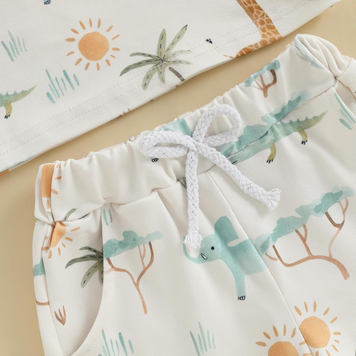 GOOCHEER Wild Boy Summer Short Sleeve T-Shirt and Shorts Set
