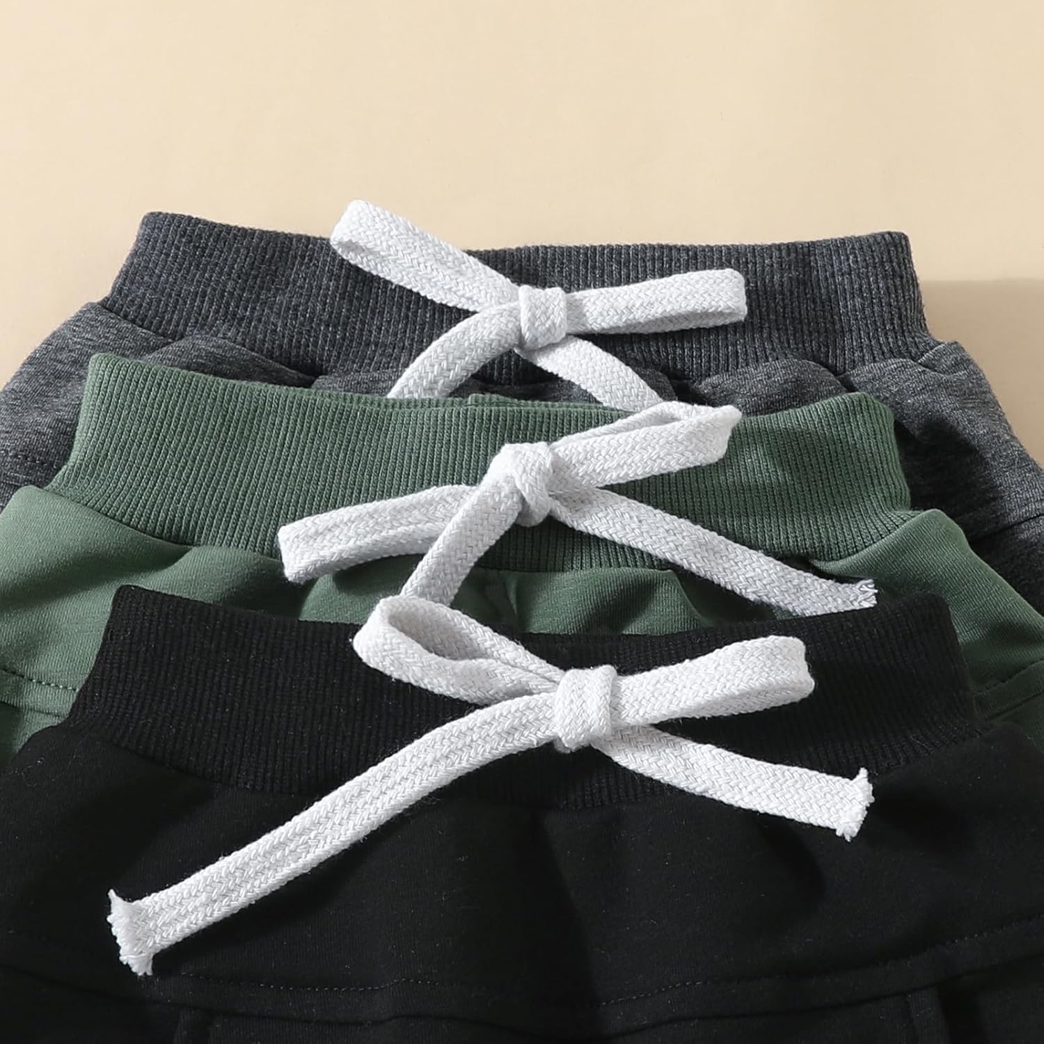 3 Pack Baby Boys Cotton Jogger Pants Spring Fall Winter