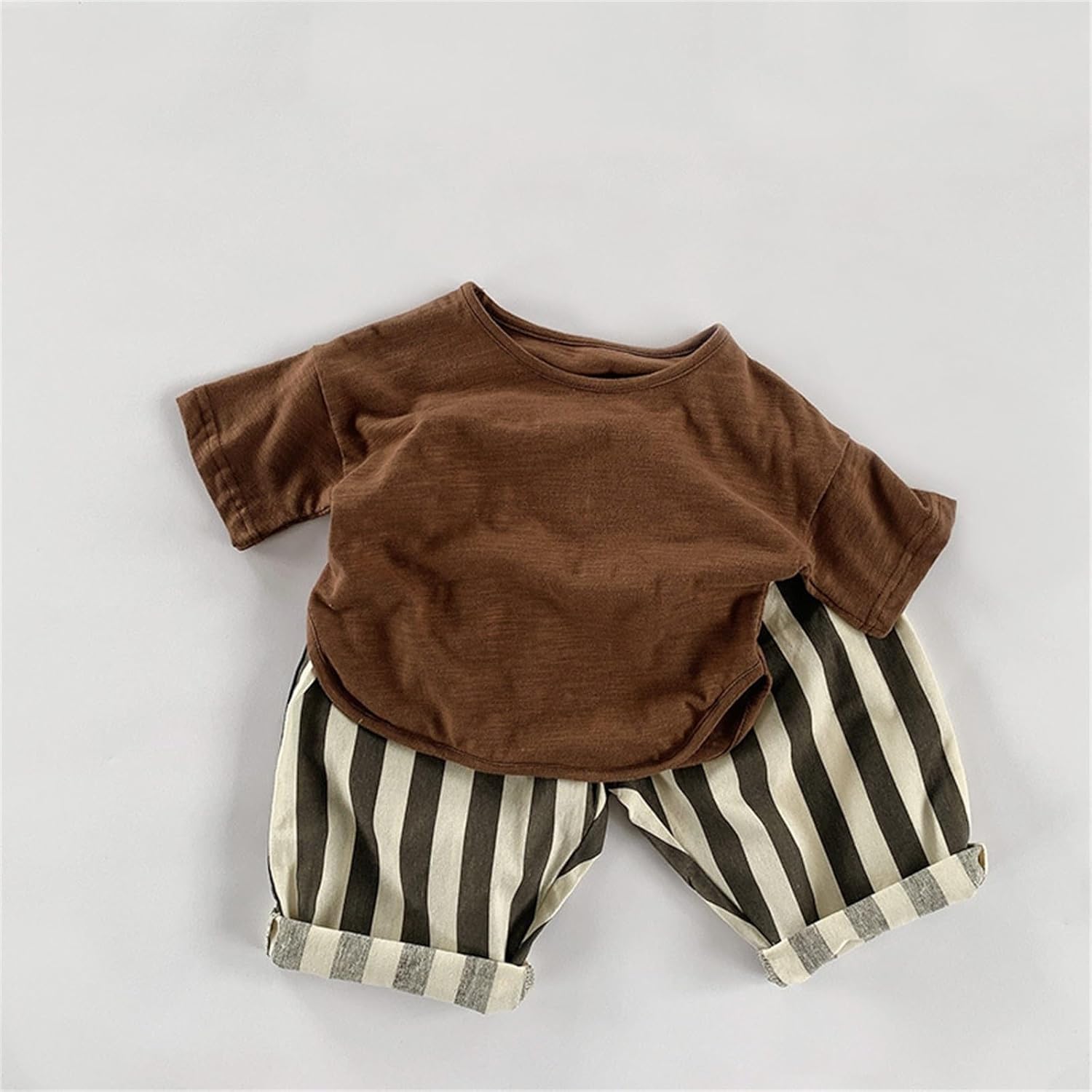 Comfortable Stripe Cotton Ankle Pants for Kids