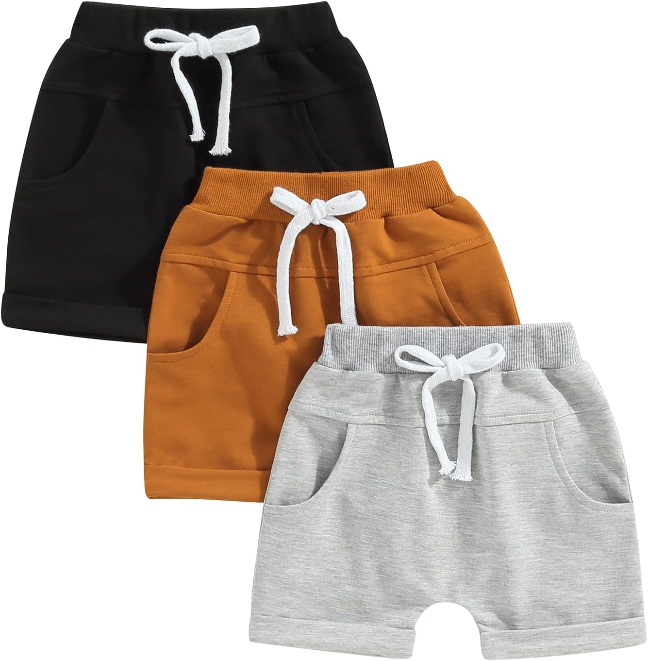 3-Piece Set for Boys Cute Summer Beach Shorts