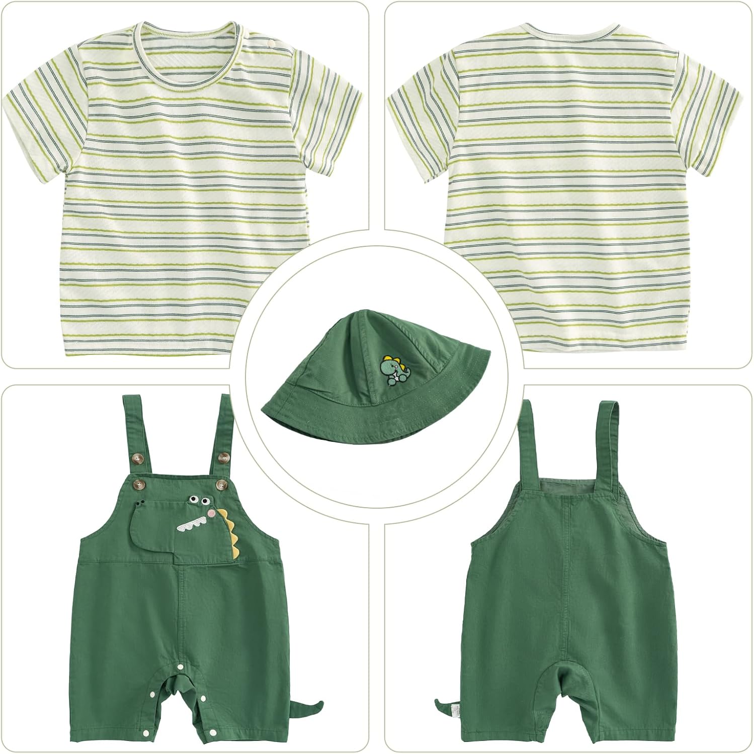 Perfect Stripe Romper Set for Boys