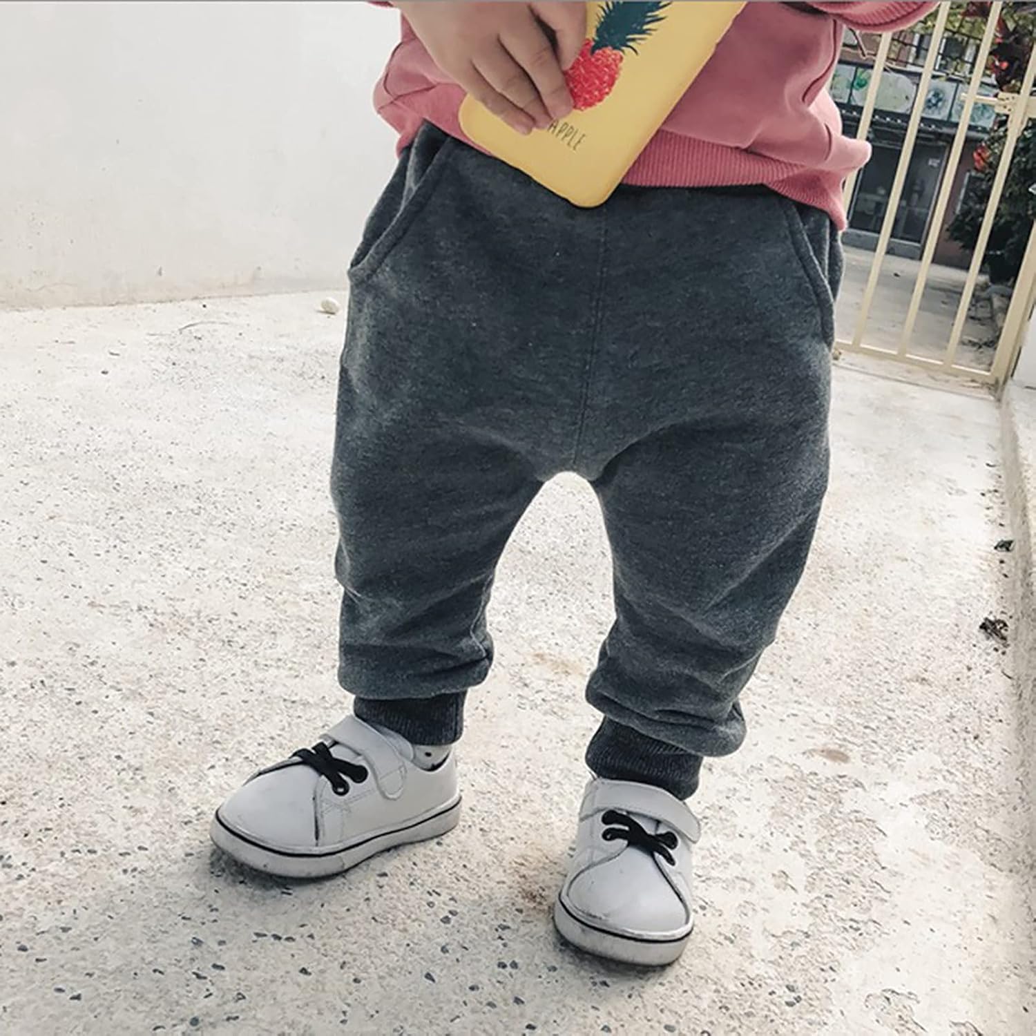Fun Cartoon Monster Big Tongue Toddler Jogger Pants