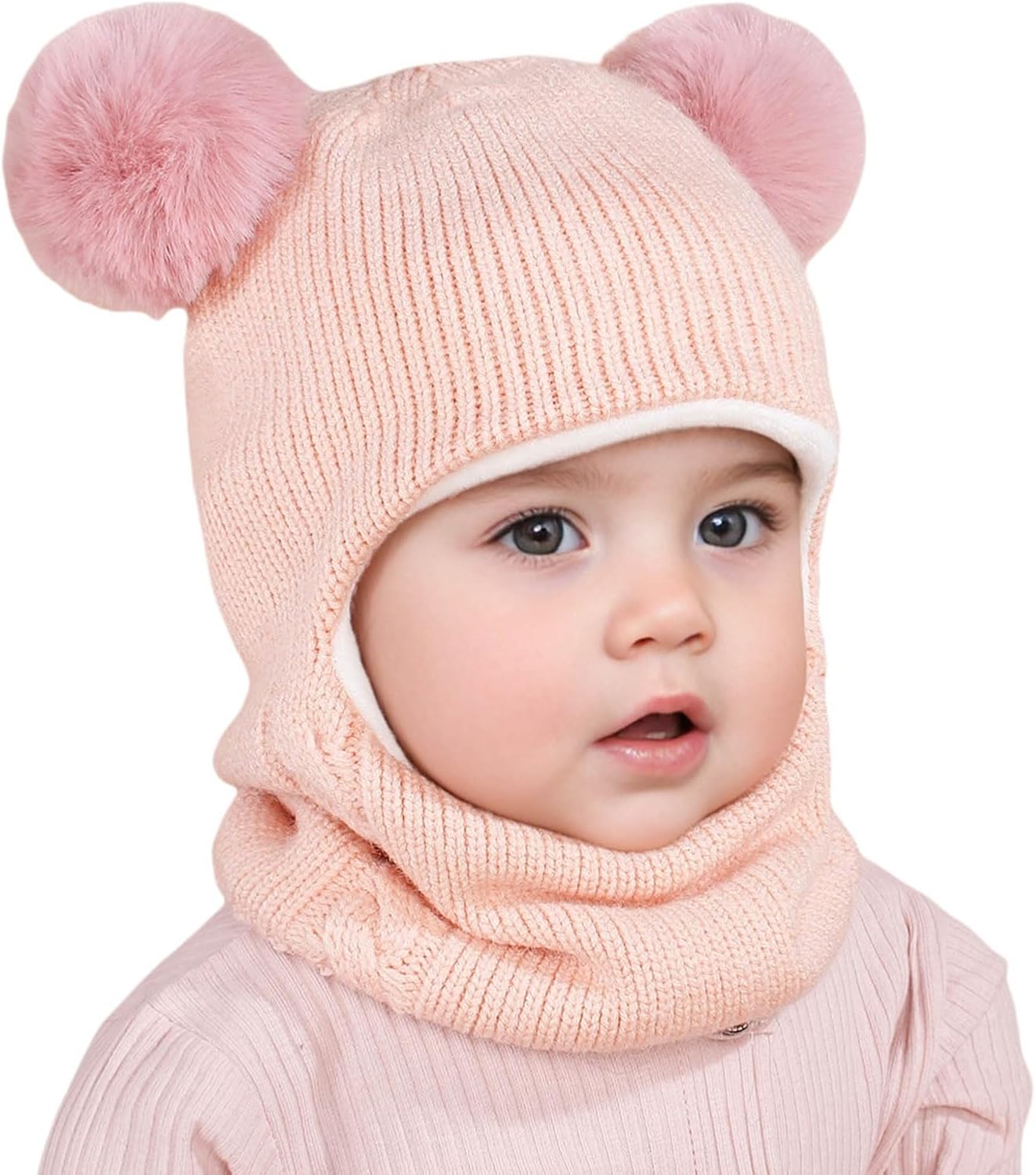 Warm Toddler Winter Hat with Pompom