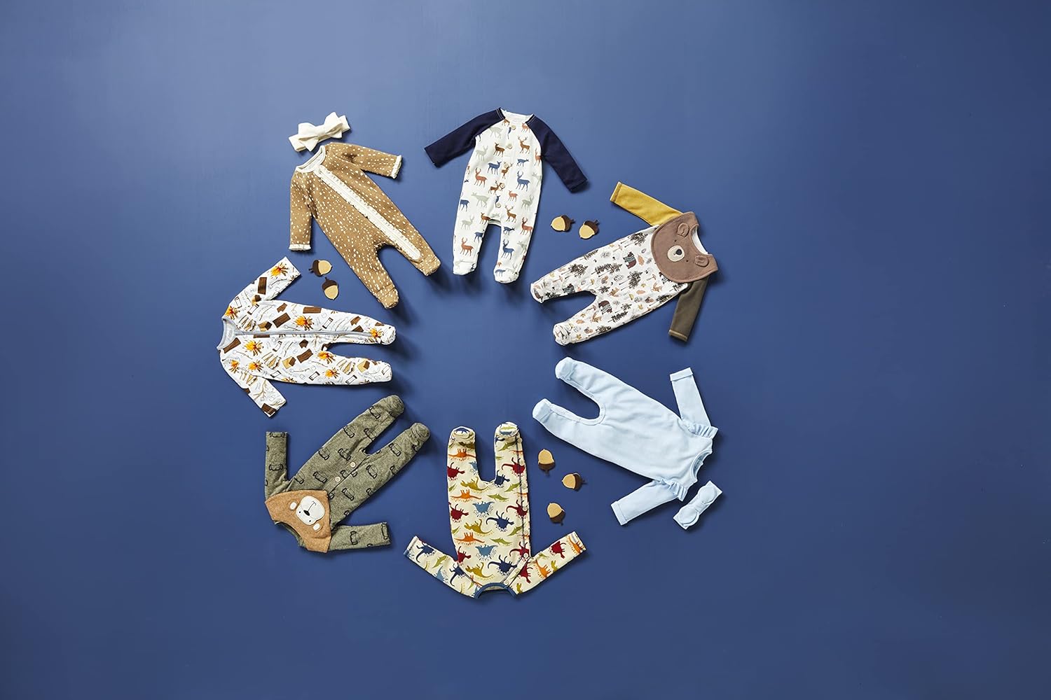 Mud Pie Baby-Boys Forrest Sleeper With Bib Set