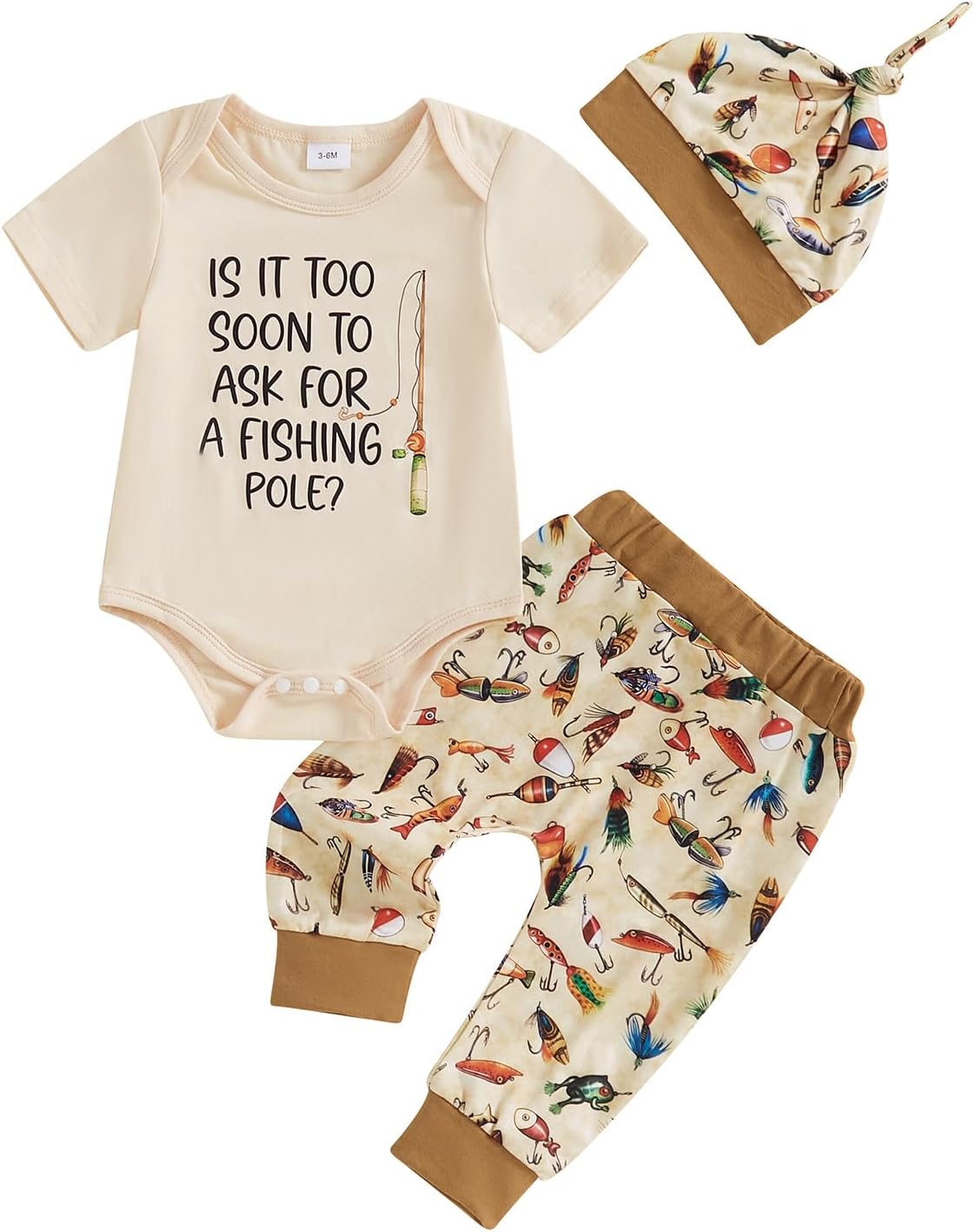 Fishing Fun Newborn Romper Set