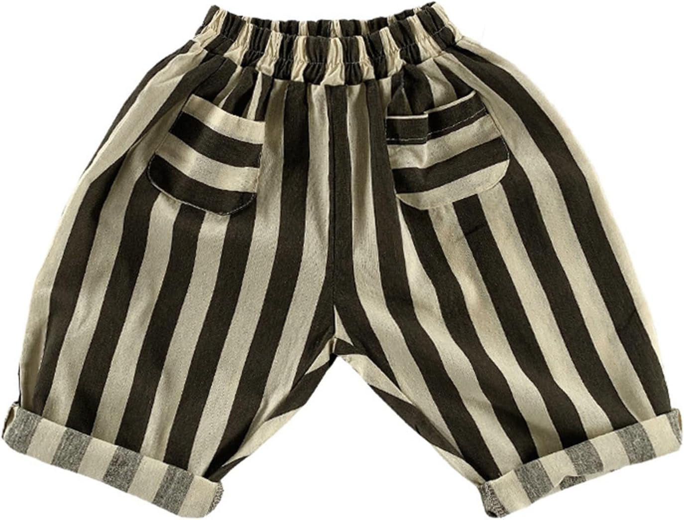 Comfortable Stripe Cotton Ankle Pants for Kids